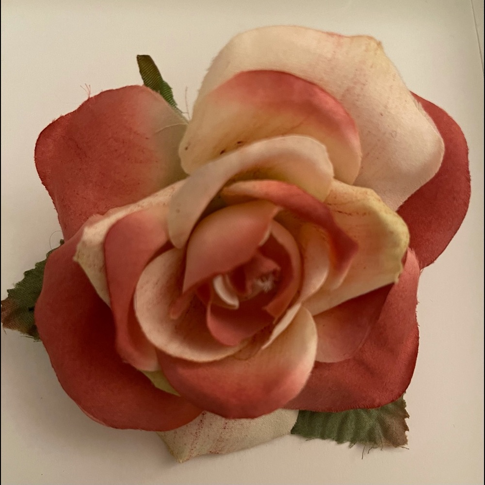 NEW Silk Rose Pins. One is Black and another is in variety of pink shades.